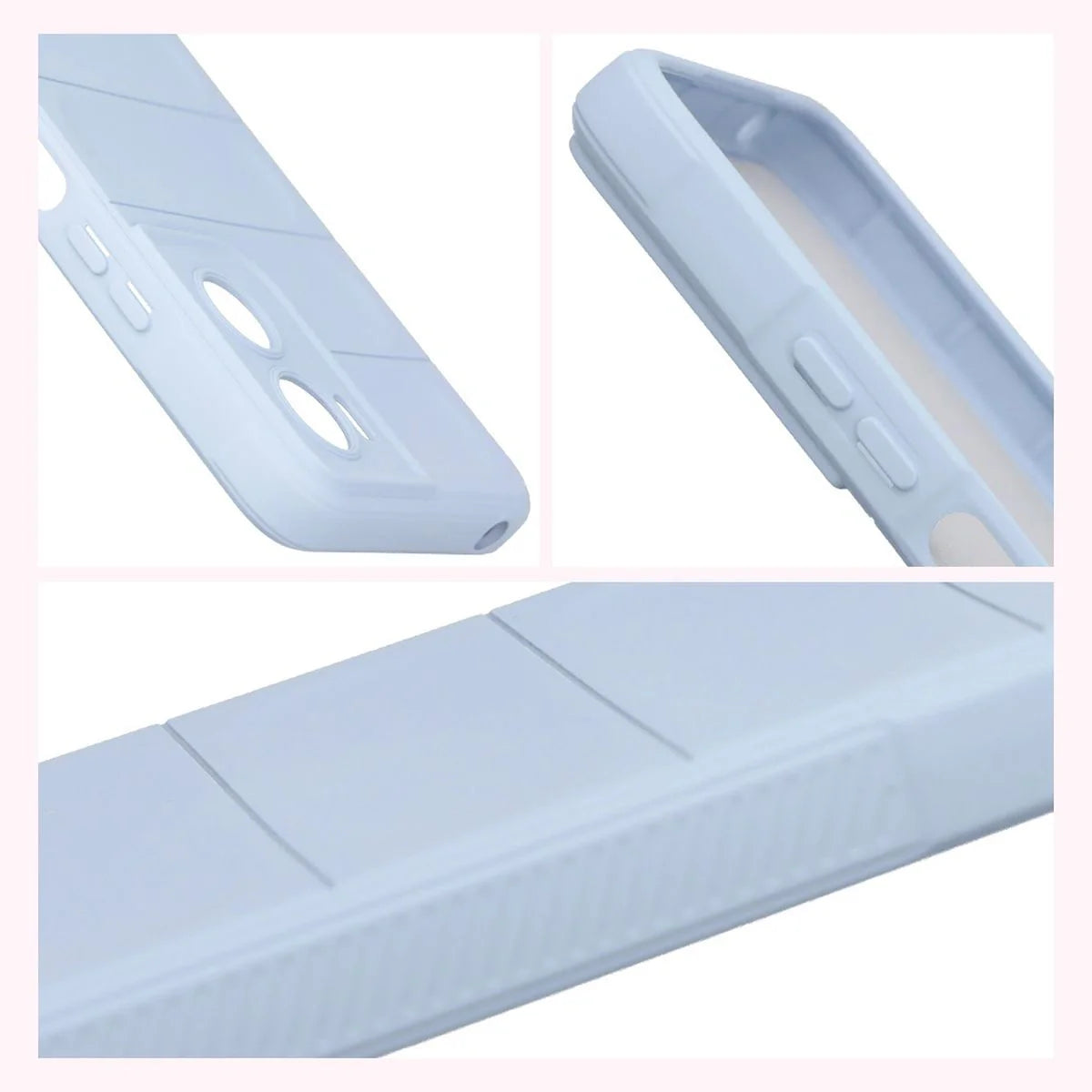 Robuste Handyhülle für Motorola Moto G06 4G / G06 Power 4G, Bizon Case Tur, Hellblau