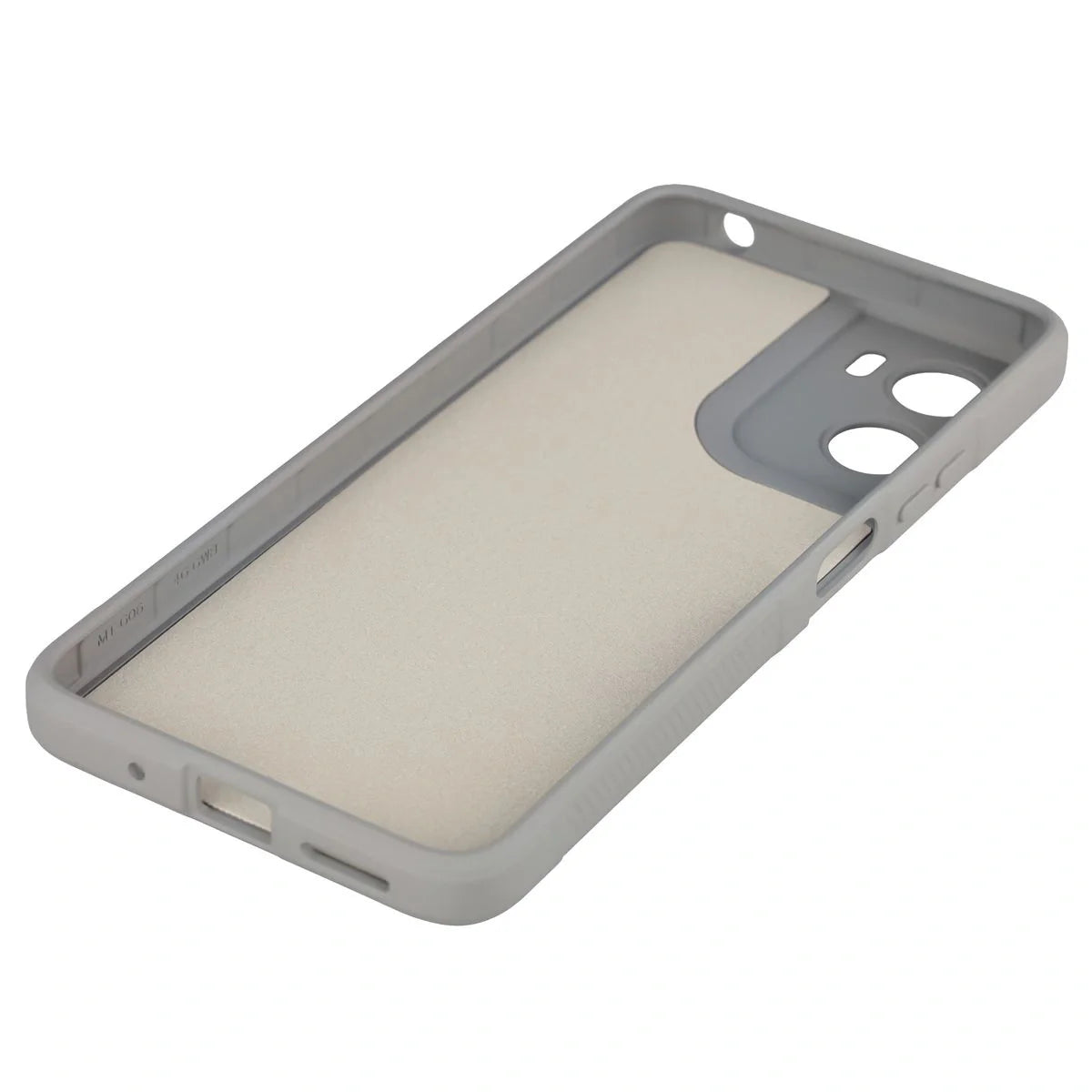 Robuste Handyhülle für Motorola Moto G06 4G / G06 Power 4G, Bizon Case Tur, Hellgrau