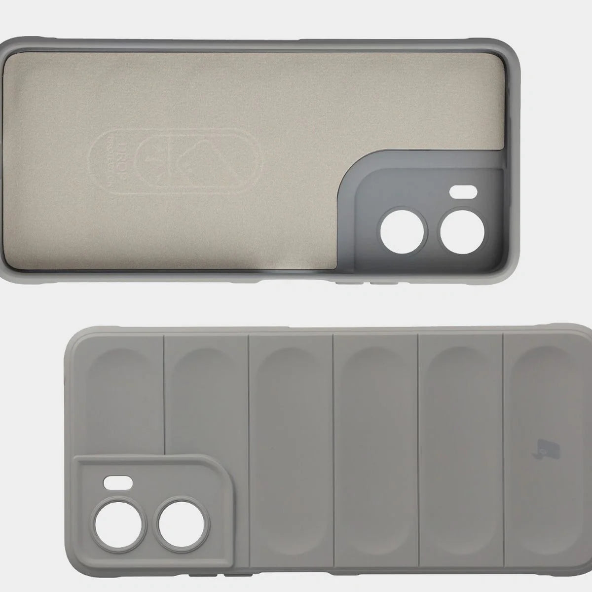 Robuste Handyhülle für Motorola Moto G06 4G / G06 Power 4G, Bizon Case Tur, Hellgrau