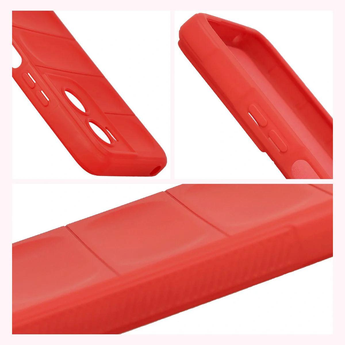 Robuste Handyhülle für Motorola Moto G06 4G / G06 Power 4G, Bizon Case Tur, Rot