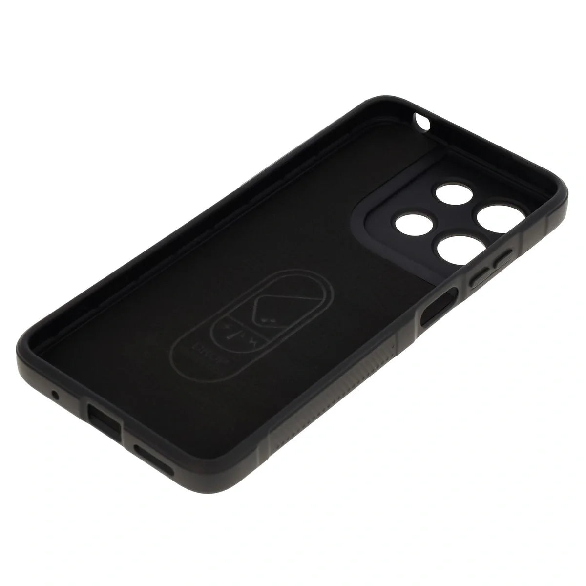 Robuste Handyhülle für Motorola Moto G17 / G17 Power / G15 / G15 Power, Bizon Case Tur, Schwarz