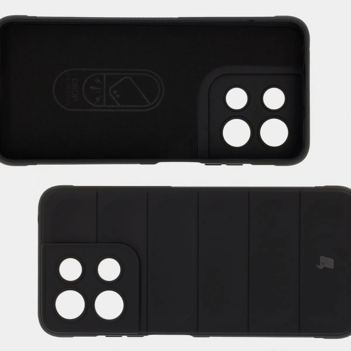 Robuste Handyhülle für Motorola Moto G17 / G17 Power / G15 / G15 Power, Bizon Case Tur, Schwarz