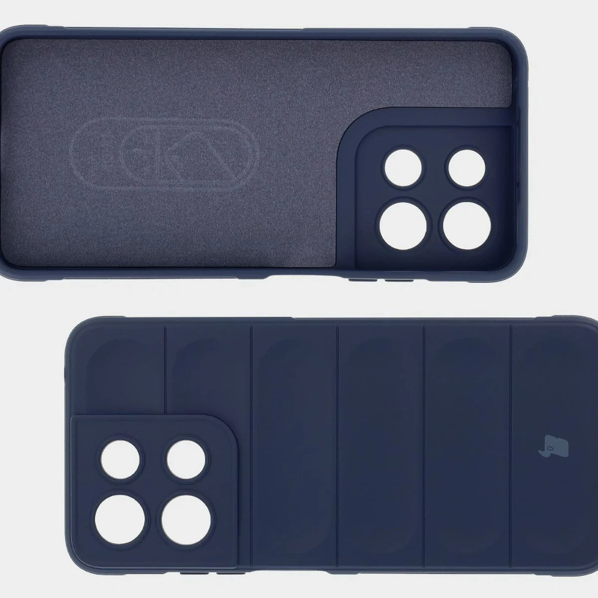 Robuste Handyhülle für Motorola Moto G17 / G17 Power / G15 / G15 Power, Bizon Case Tur, Dunkelblau