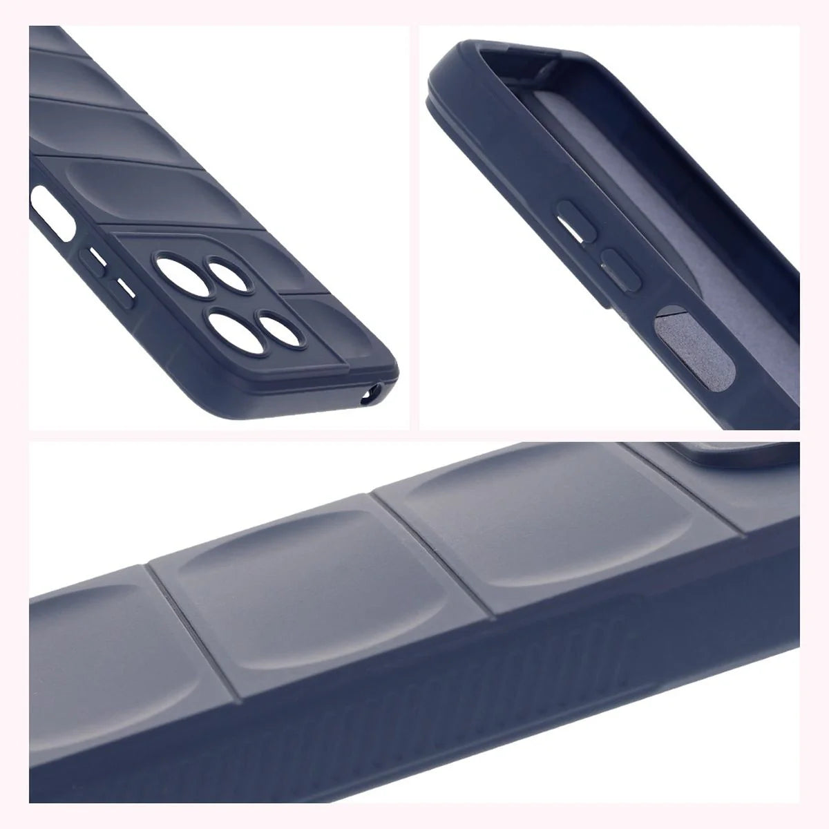 Robuste Handyhülle für Motorola Moto G17 / G17 Power / G15 / G15 Power, Bizon Case Tur, Dunkelblau
