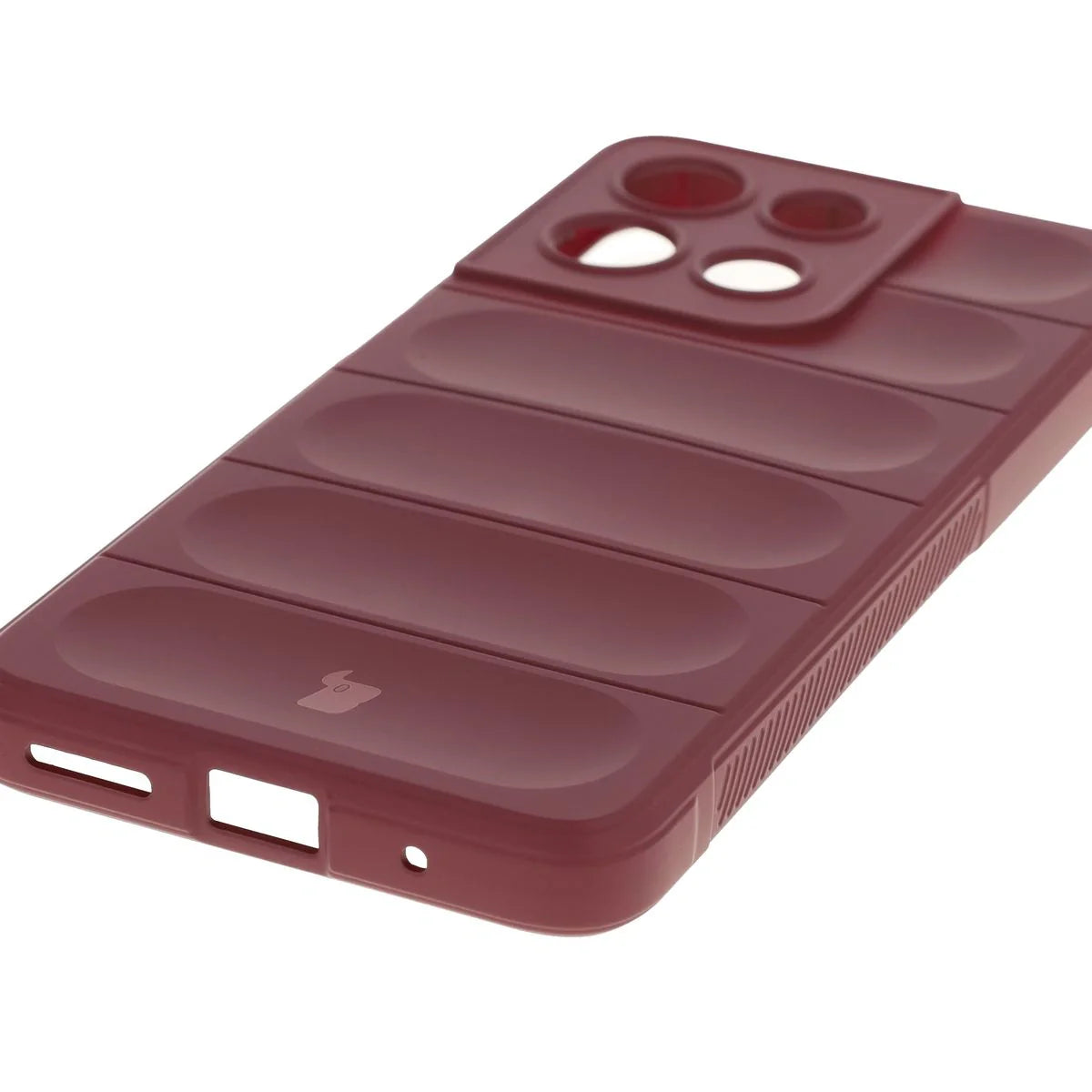 Robuste Handyhülle für Motorola Moto G17 / G17 Power / G15 / G15 Power, Bizon Case Tur, Burgunderrot