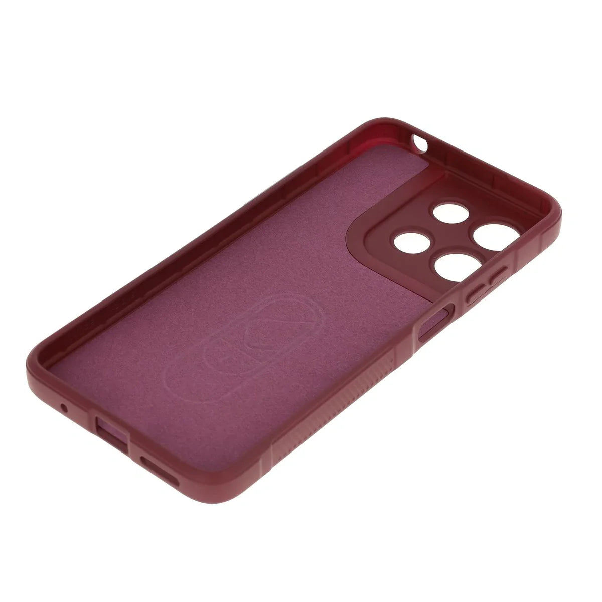 Robuste Handyhülle für Motorola Moto G17 / G17 Power / G15 / G15 Power, Bizon Case Tur, Burgunderrot