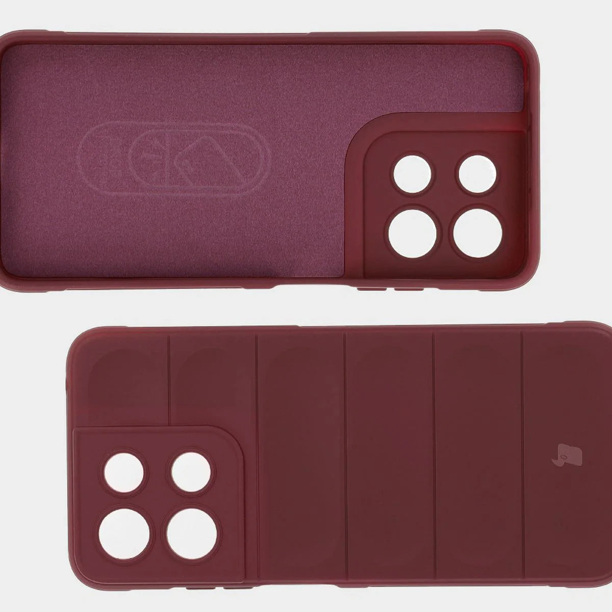 Robuste Handyhülle für Motorola Moto G17 / G17 Power / G15 / G15 Power, Bizon Case Tur, Burgunderrot