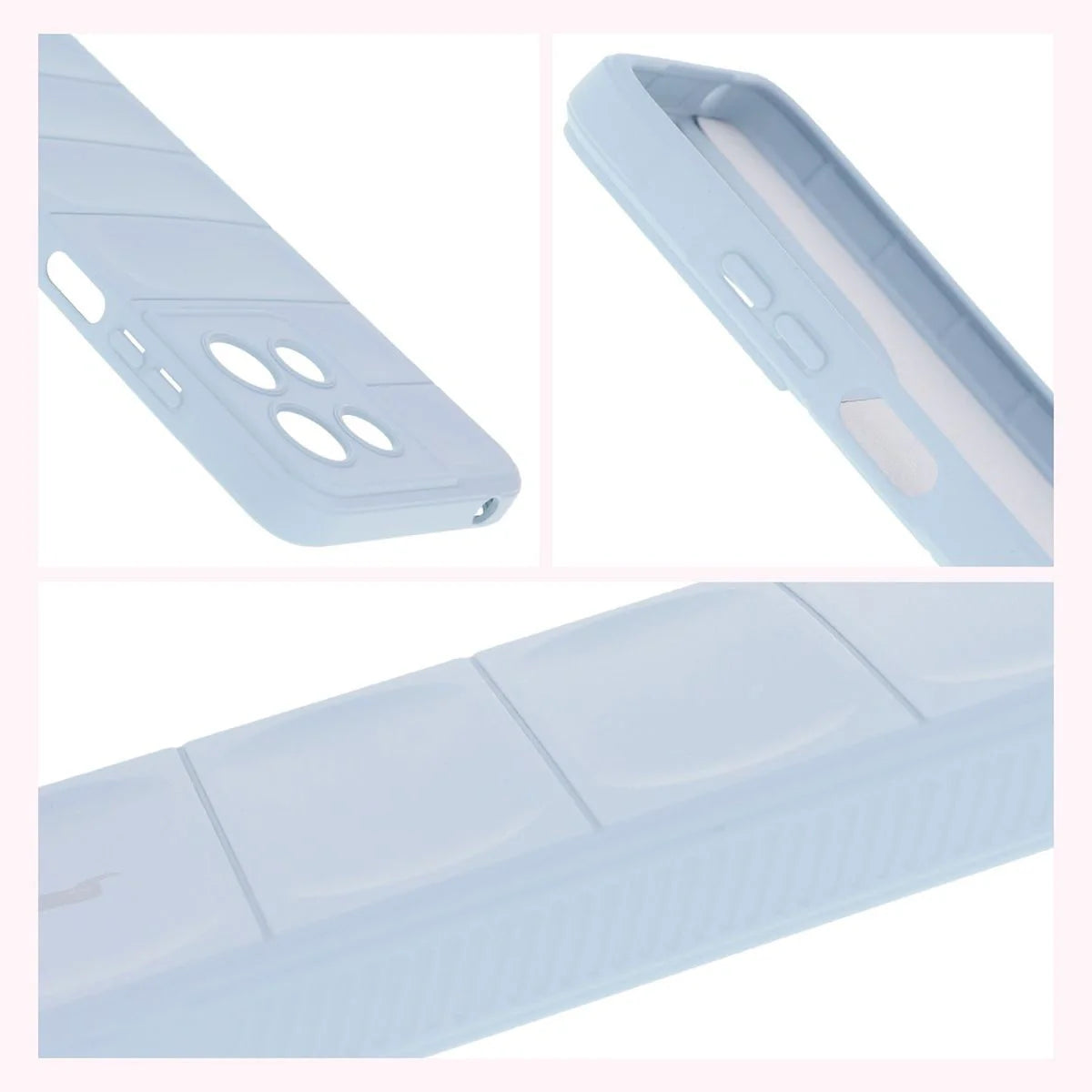Robuste Handyhülle für Motorola Moto G17 / G17 Power / G15 / G15 Power, Bizon Case Tur, Hellblau