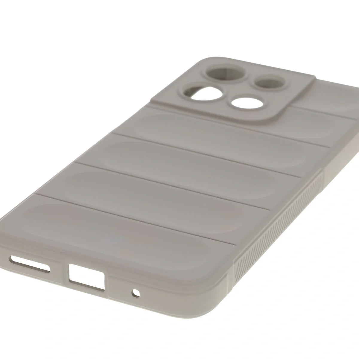 Robuste Handyhülle für Motorola Moto G17 / G17 Power / G15 / G15 Power, Bizon Case Tur, Hellgrau