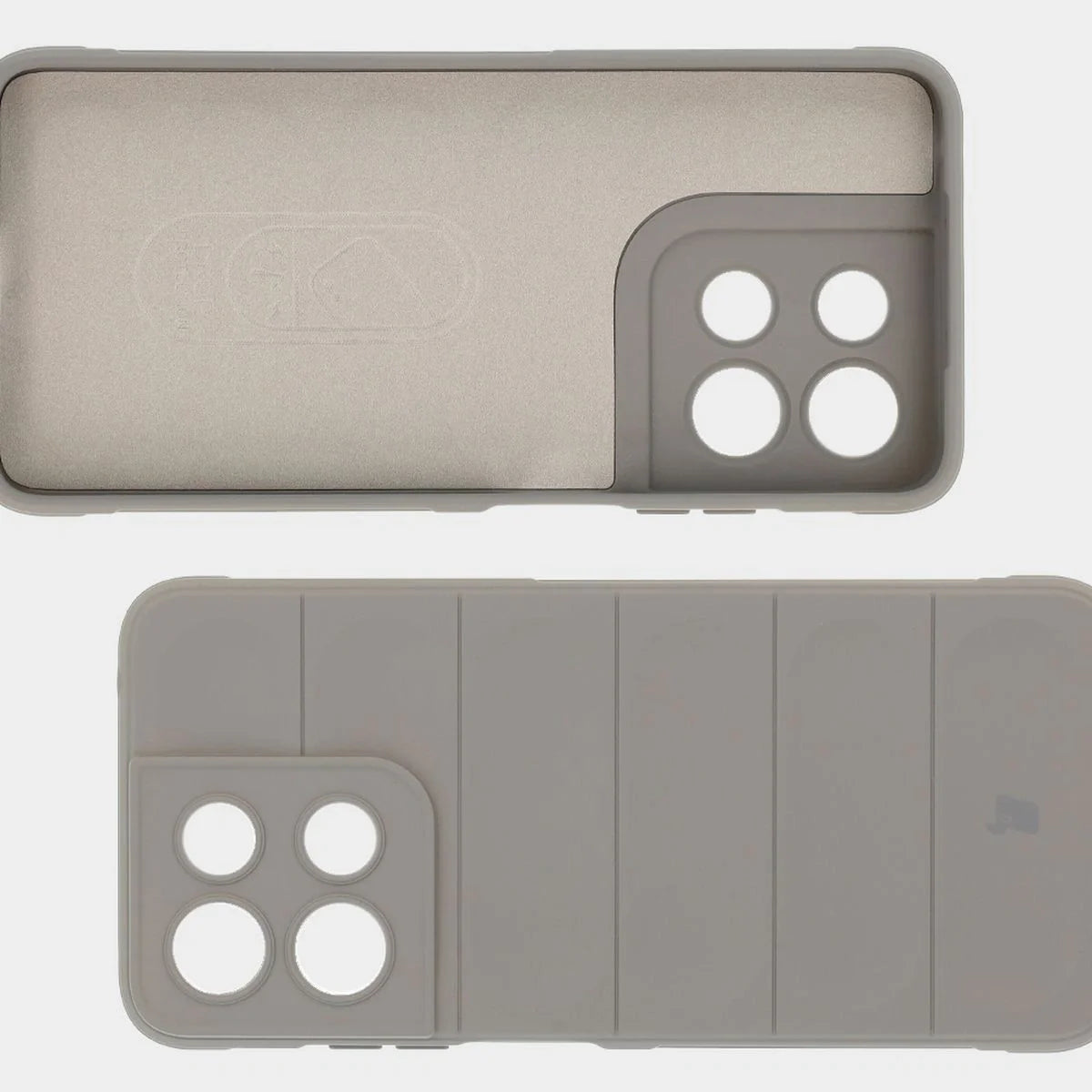 Robuste Handyhülle für Motorola Moto G17 / G17 Power / G15 / G15 Power, Bizon Case Tur, Hellgrau