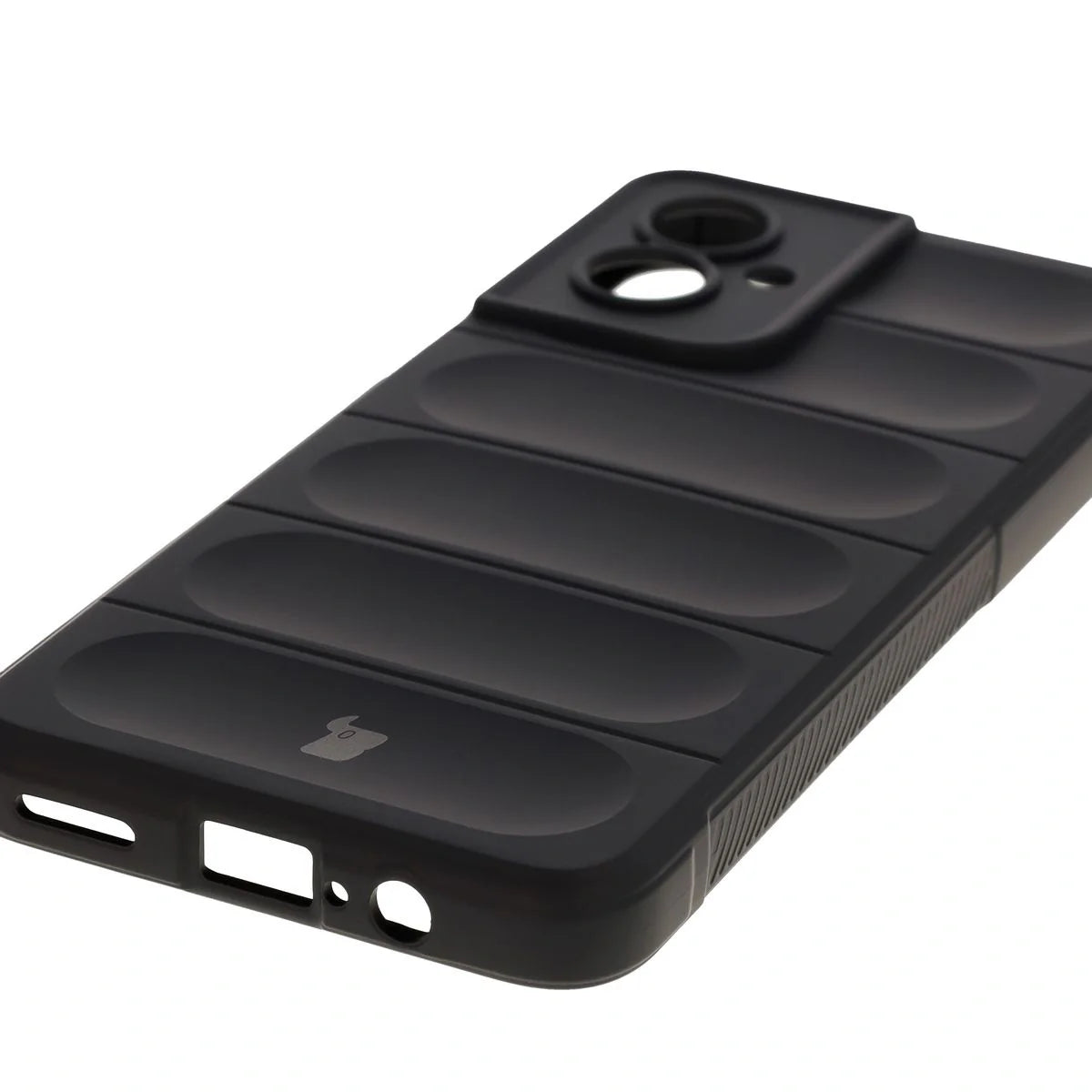 Robuste Handyhülle für Motorola Moto G55 5G, Bizon Case Tur, Schwarz