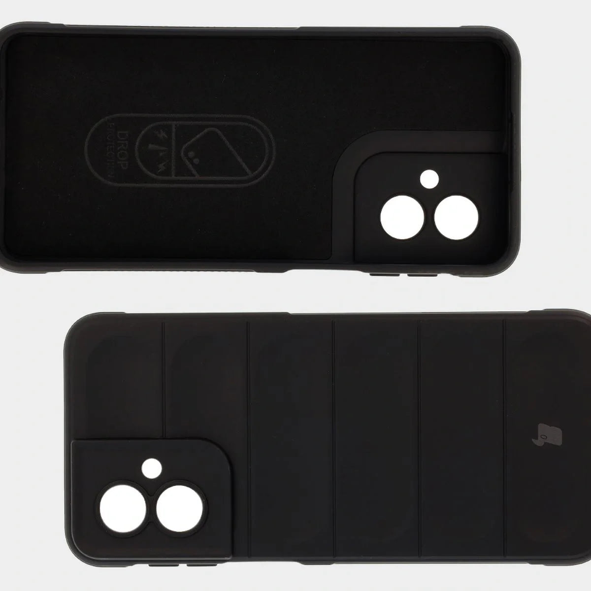 Robuste Handyhülle für Motorola Moto G55 5G, Bizon Case Tur, Schwarz
