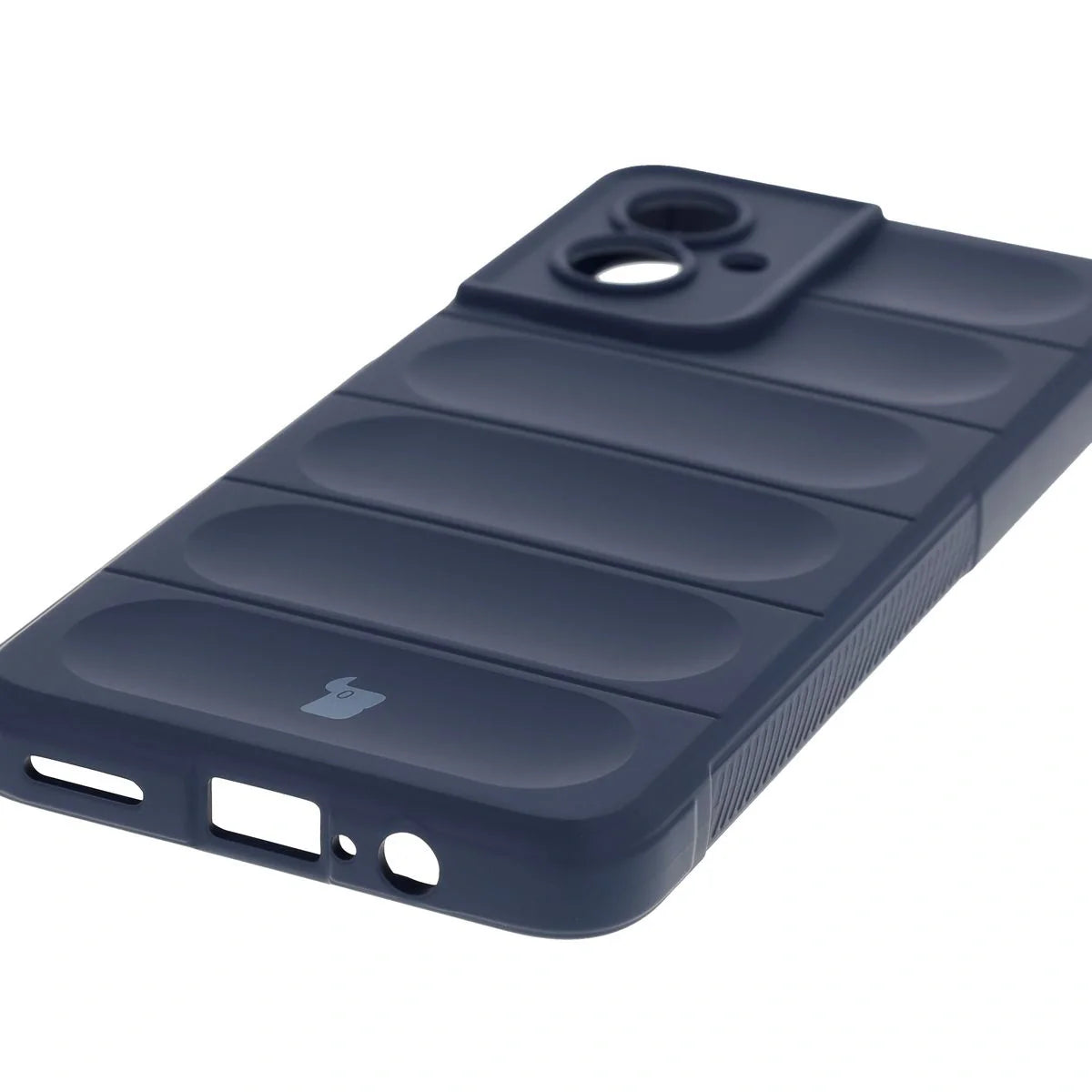 Robuste Handyhülle für Motorola Moto G55 5G, Bizon Case Tur, Dunkelblau