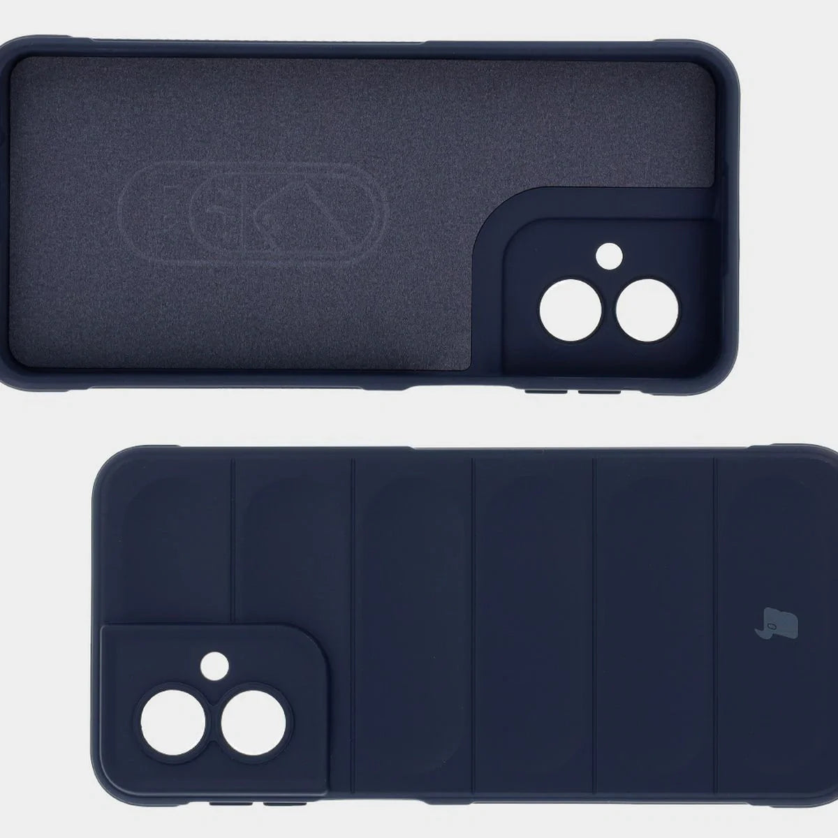 Robuste Handyhülle für Motorola Moto G55 5G, Bizon Case Tur, Dunkelblau