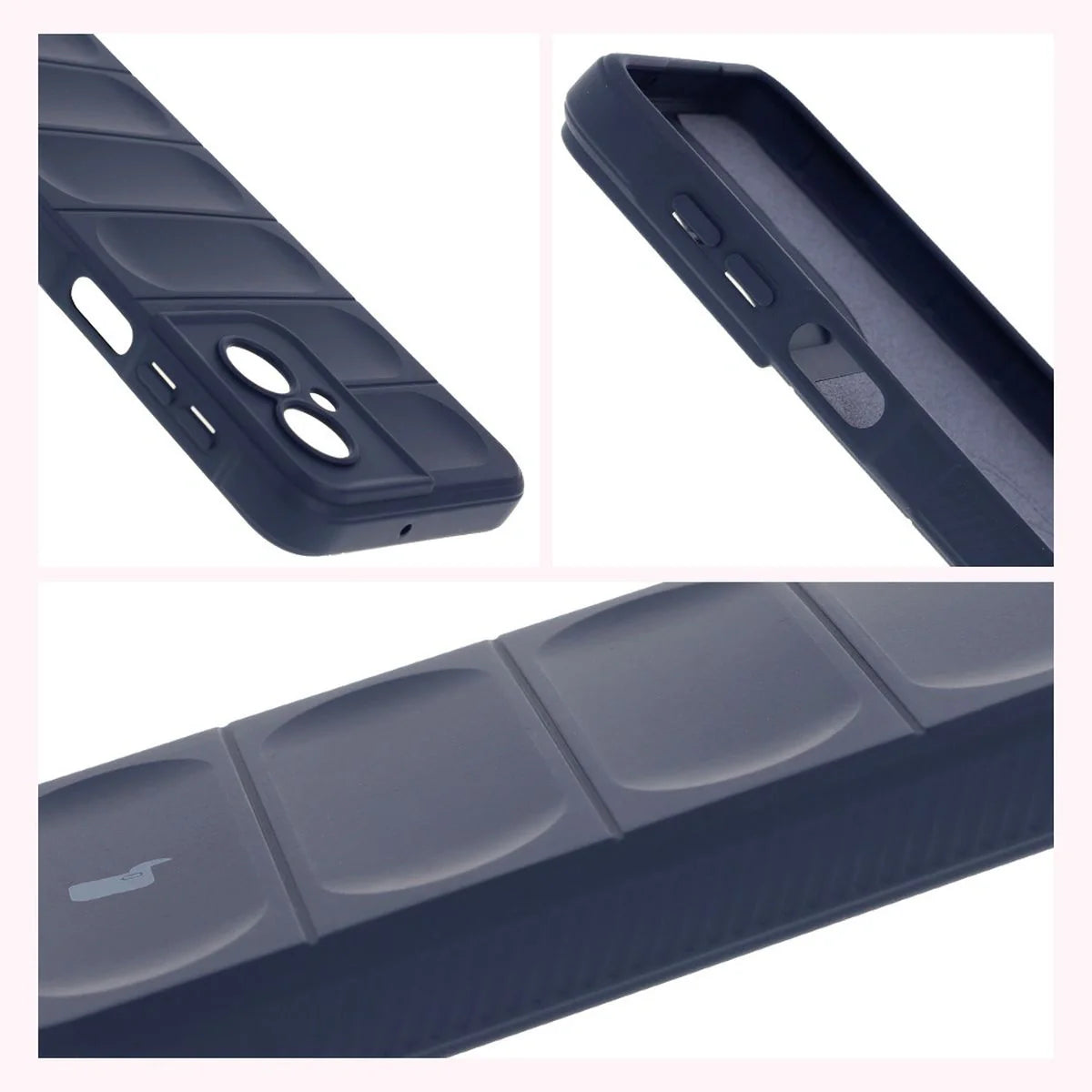 Robuste Handyhülle für Motorola Moto G55 5G, Bizon Case Tur, Dunkelblau