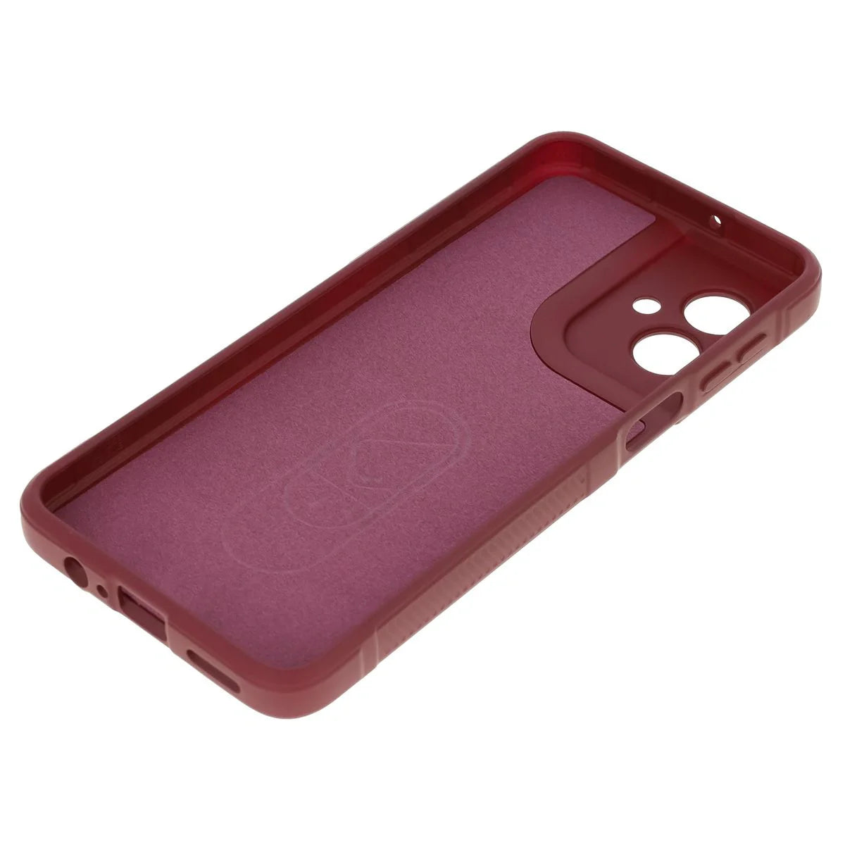 Robuste Handyhülle für Motorola Moto G55 5G, Bizon Case Tur, Burgunderrot
