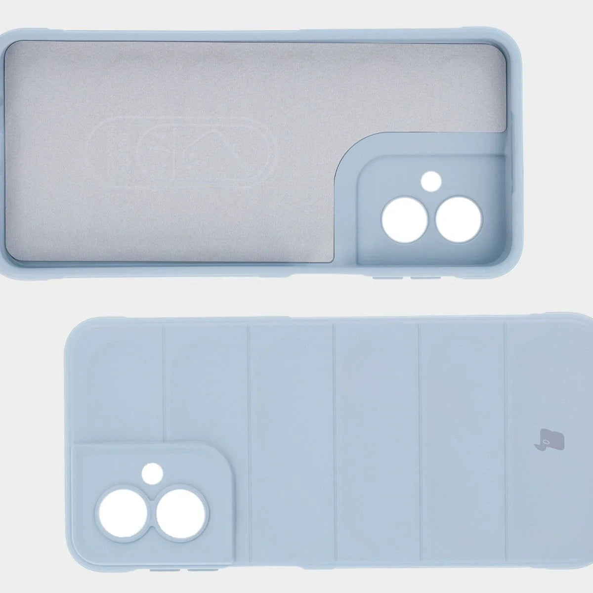 Robuste Handyhülle für Motorola Moto G55 5G, Bizon Case Tur, Hellblau