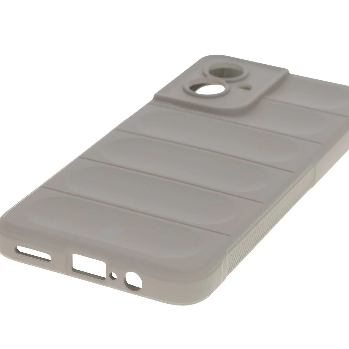 Robuste Handyhülle für Motorola Moto G55 5G, Bizon Case Tur, Hellgrau