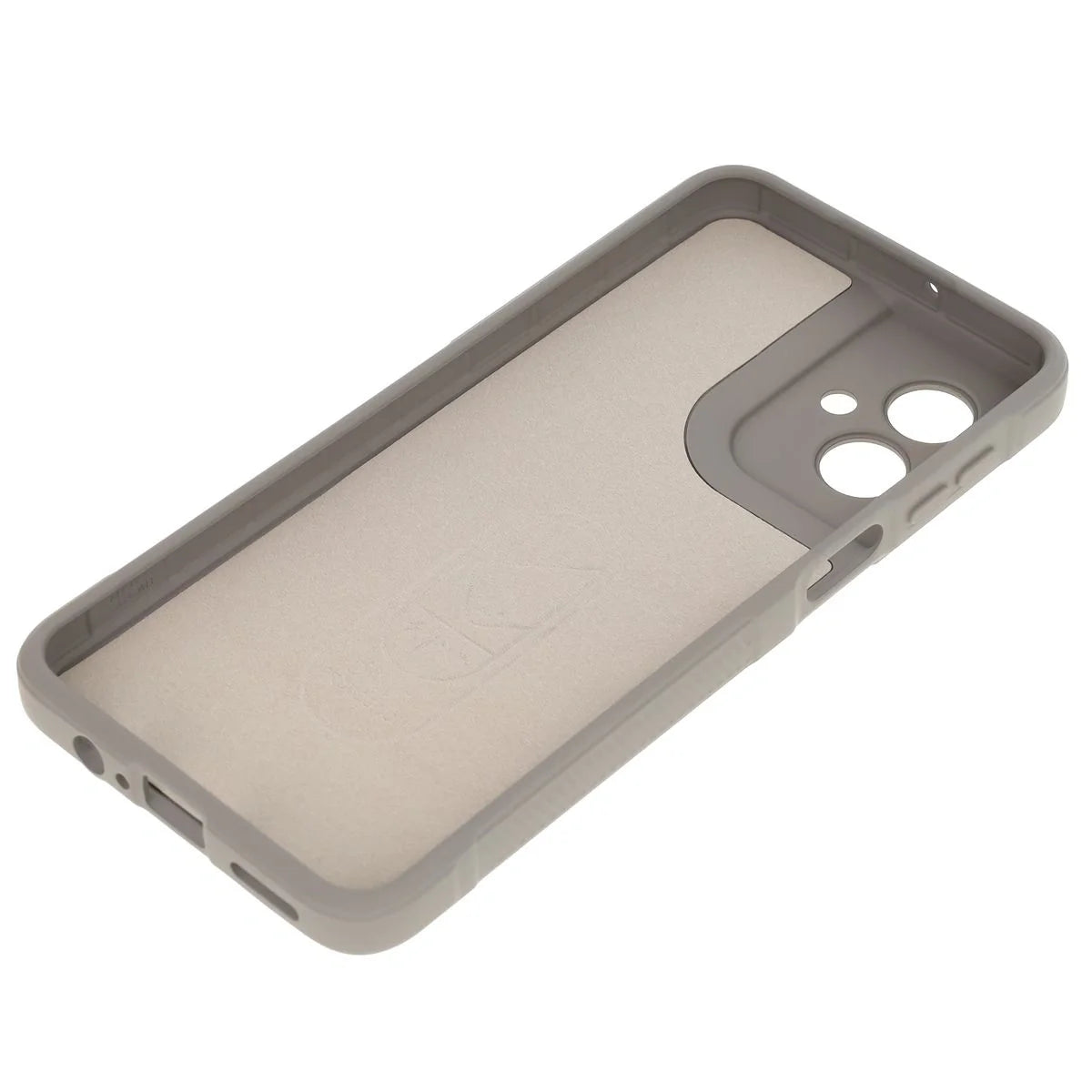 Robuste Handyhülle für Motorola Moto G55 5G, Bizon Case Tur, Hellgrau