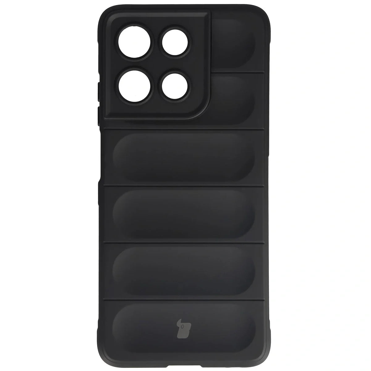 Robuste Handyhülle für Motorola Moto G56 5G, Bizon Case Tur, Schwarz