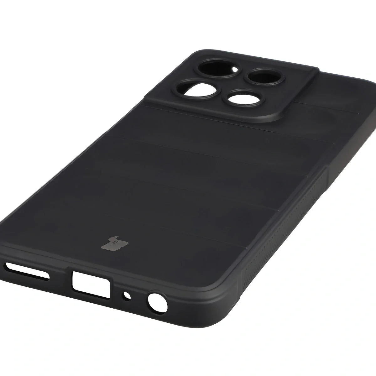 Robuste Handyhülle für Motorola Moto G56 5G, Bizon Case Tur, Schwarz
