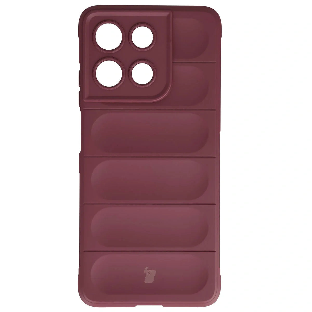 Robuste Handyhülle für Motorola Moto G56 5G, Bizon Case Tur, Burgunderrot