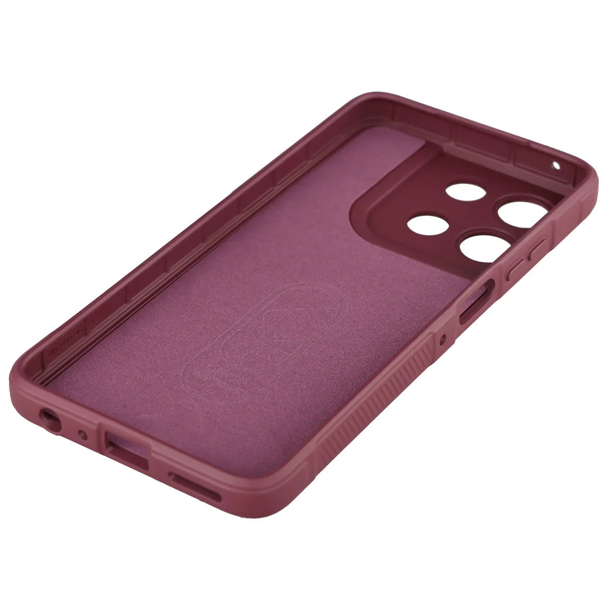 Robuste Handyhülle für Motorola Moto G56 5G, Bizon Case Tur, Burgunderrot