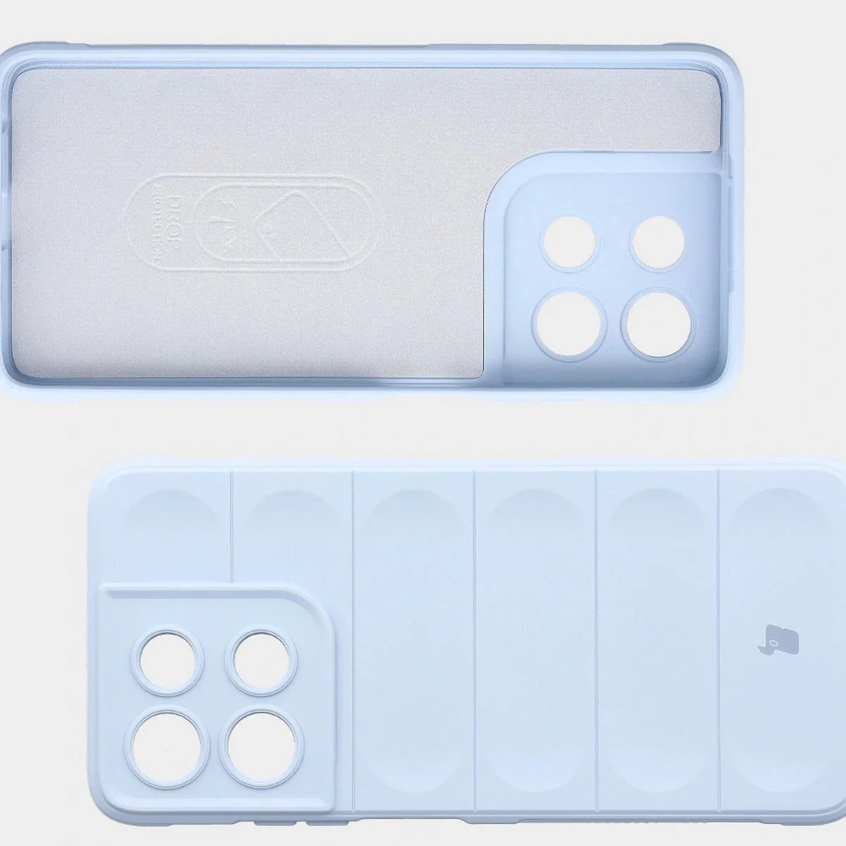 Robuste Handyhülle für Motorola Moto G56 5G, Bizon Case Tur, Hellblau
