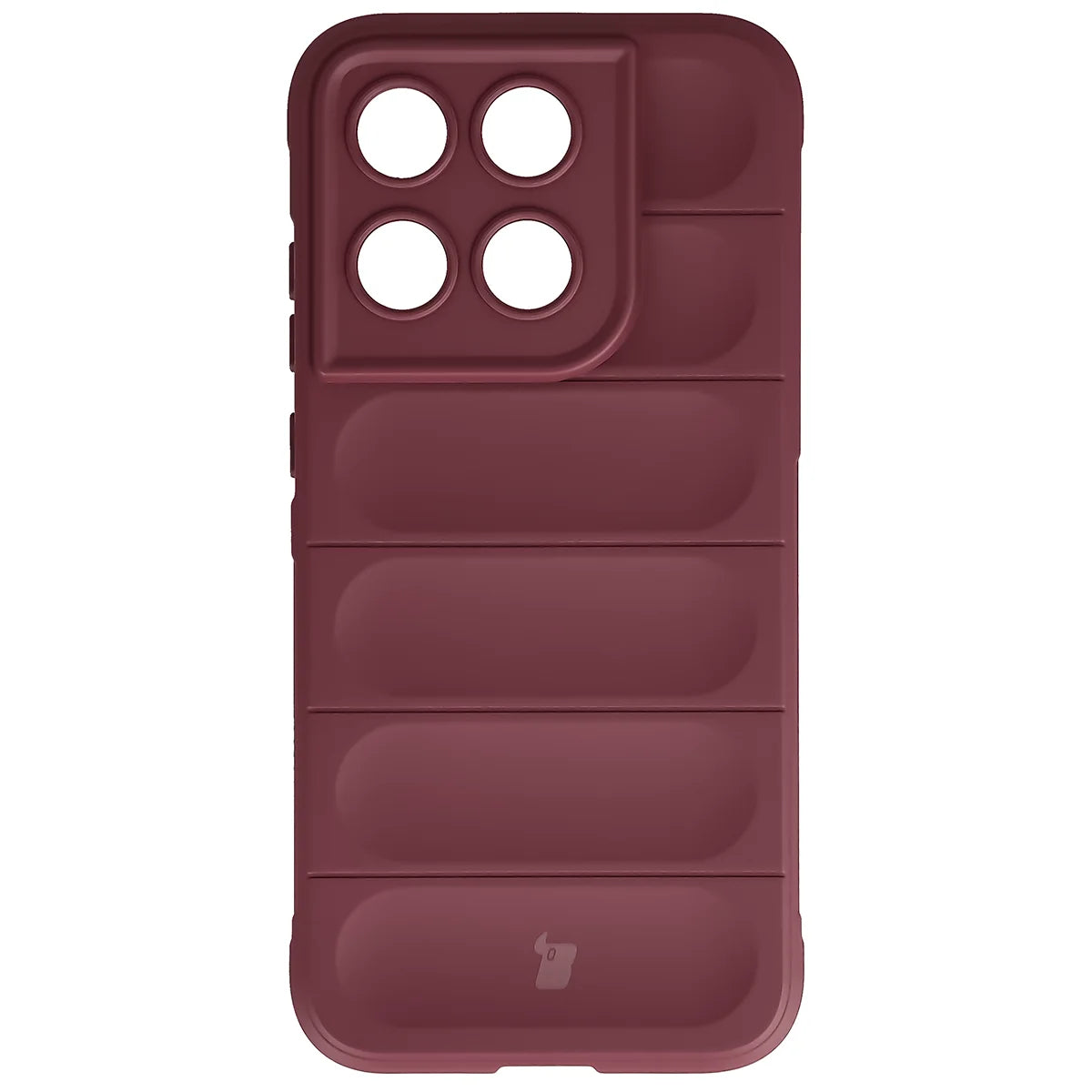 Robuste Handyhülle für Motorola Moto G67 5G / G77 5G, Bizon Case Tur, Burgunderrot