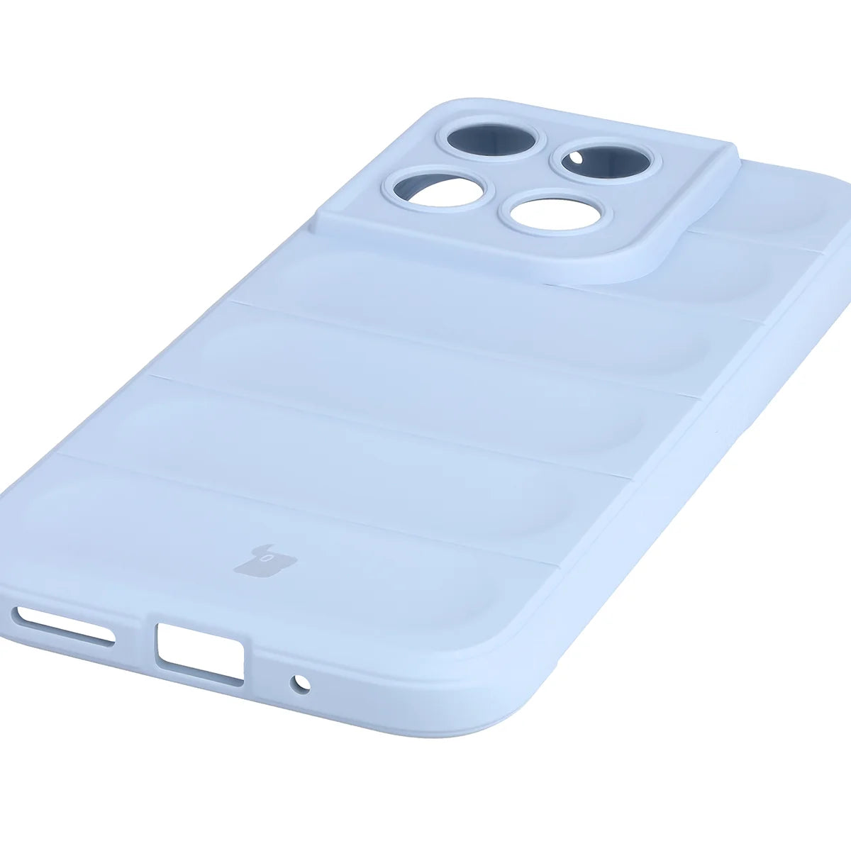 Robuste Handyhülle für Motorola Moto G67 5G / G77 5G, Bizon Case Tur, Hellblau