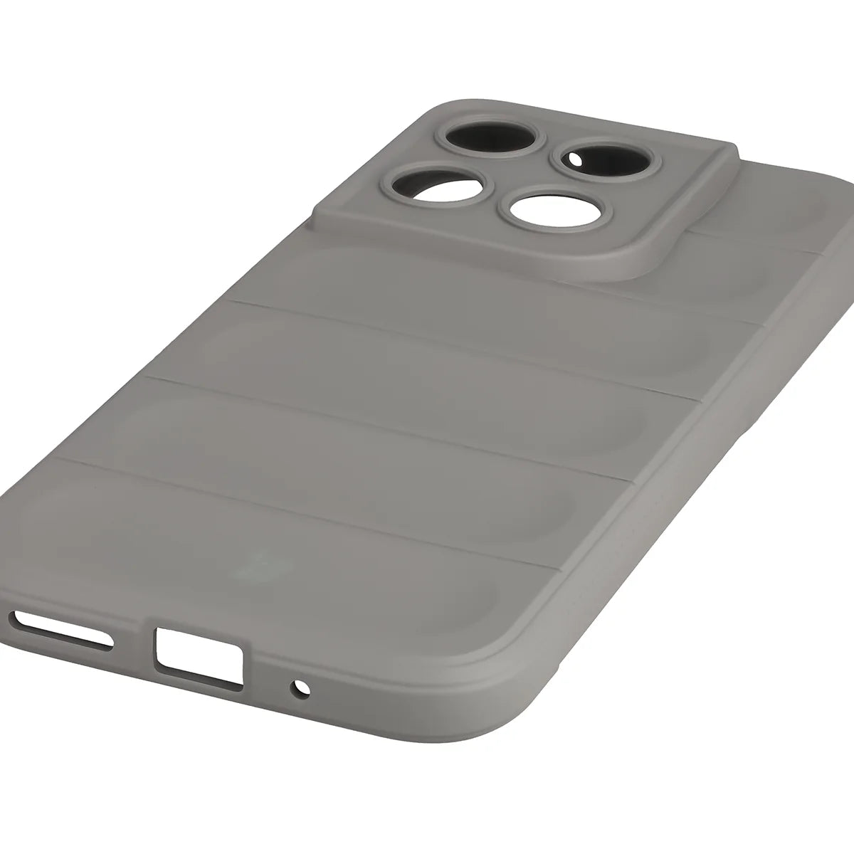Robuste Handyhülle für Motorola Moto G67 5G / G77 5G, Bizon Case Tur, Hellgrau