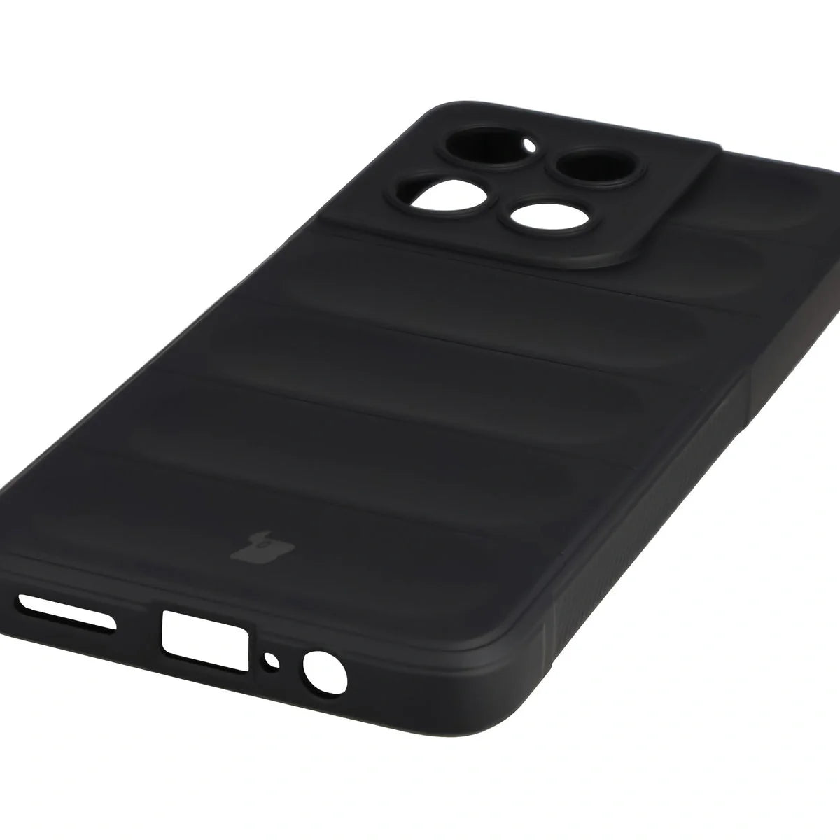 Robuste Handyhülle für Motorola Moto G57 Power / G67 Power, Bizon Case Tur, Schwarz