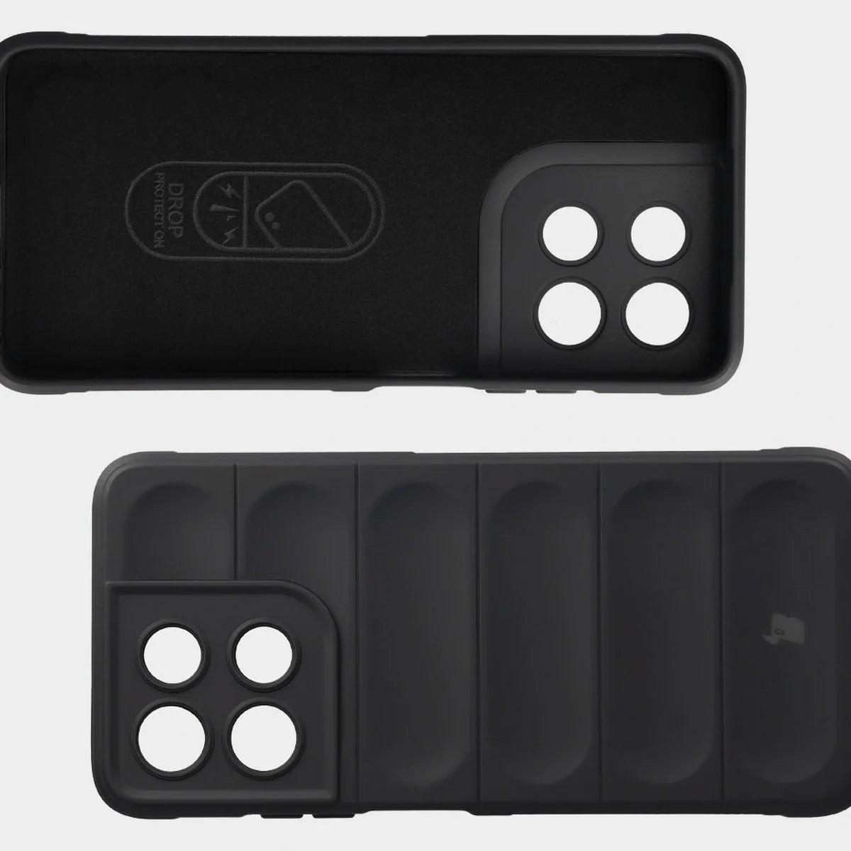 Robuste Handyhülle für Motorola Moto G57 Power / G67 Power, Bizon Case Tur, Schwarz