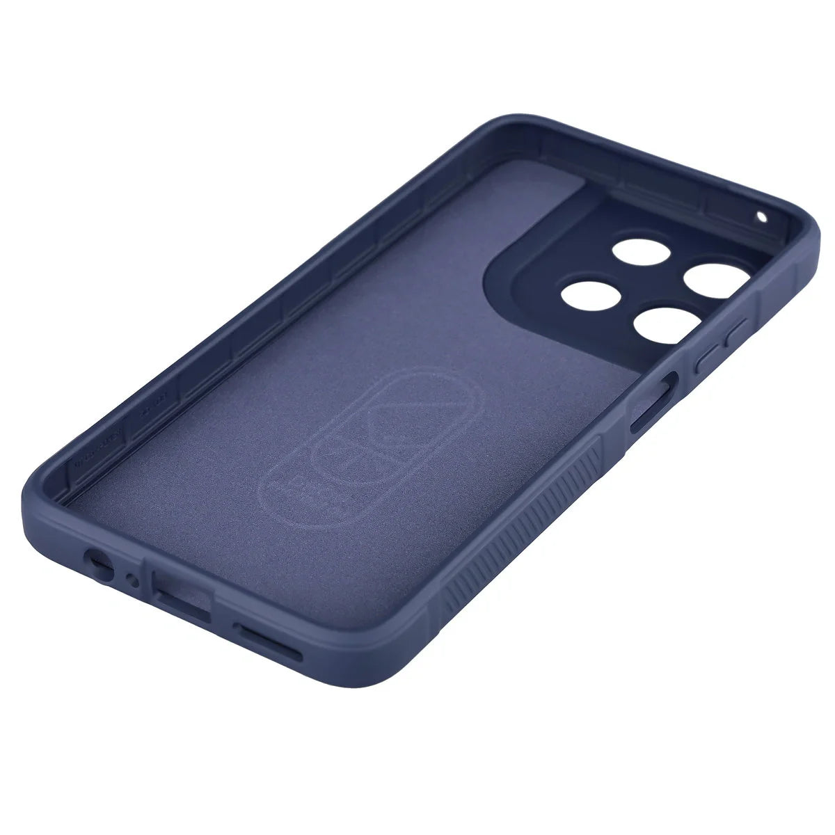 Robuste Handyhülle für Motorola Moto G57 Power / G67 Power, Bizon Case Tur, Dunkelblau