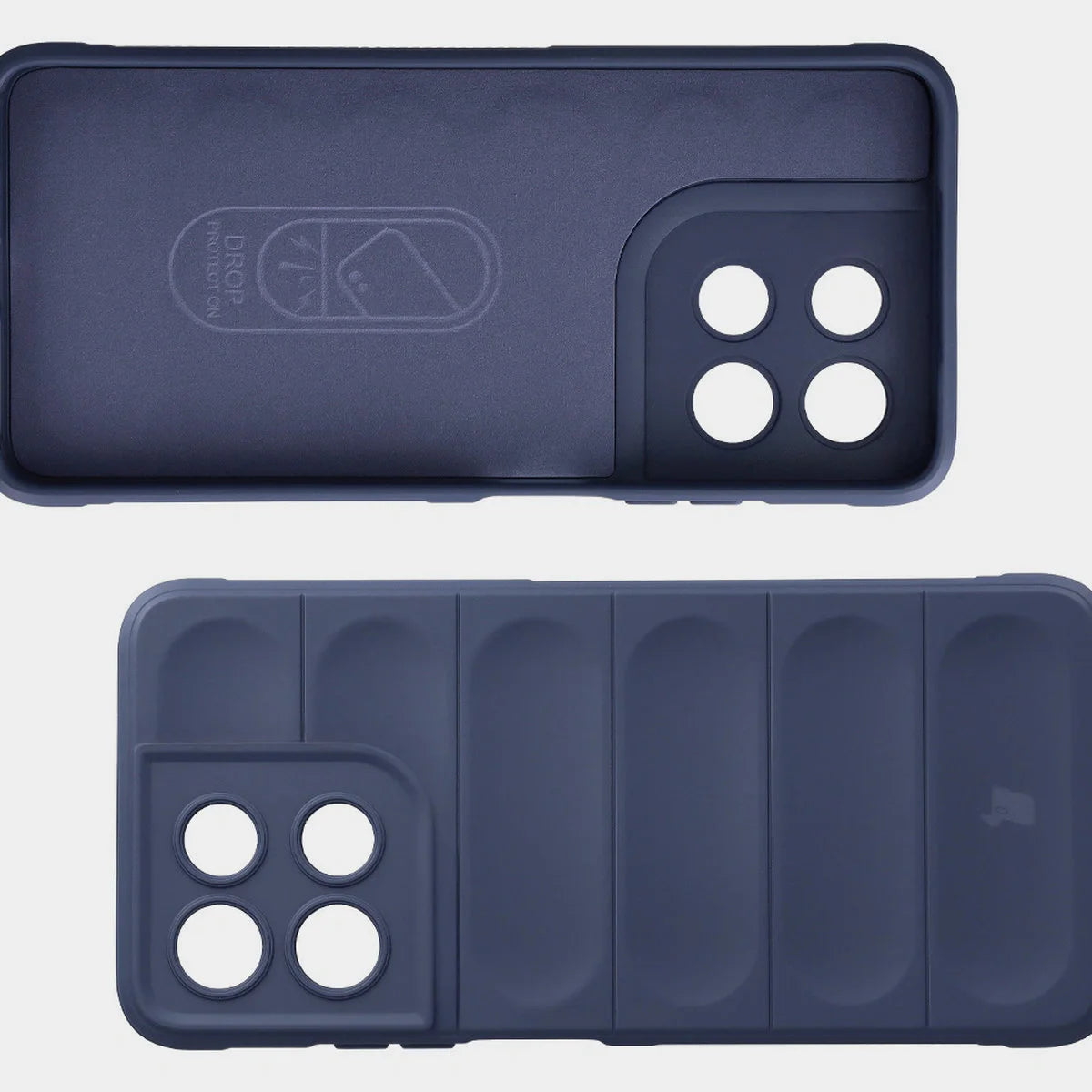 Robuste Handyhülle für Motorola Moto G57 Power / G67 Power, Bizon Case Tur, Dunkelblau