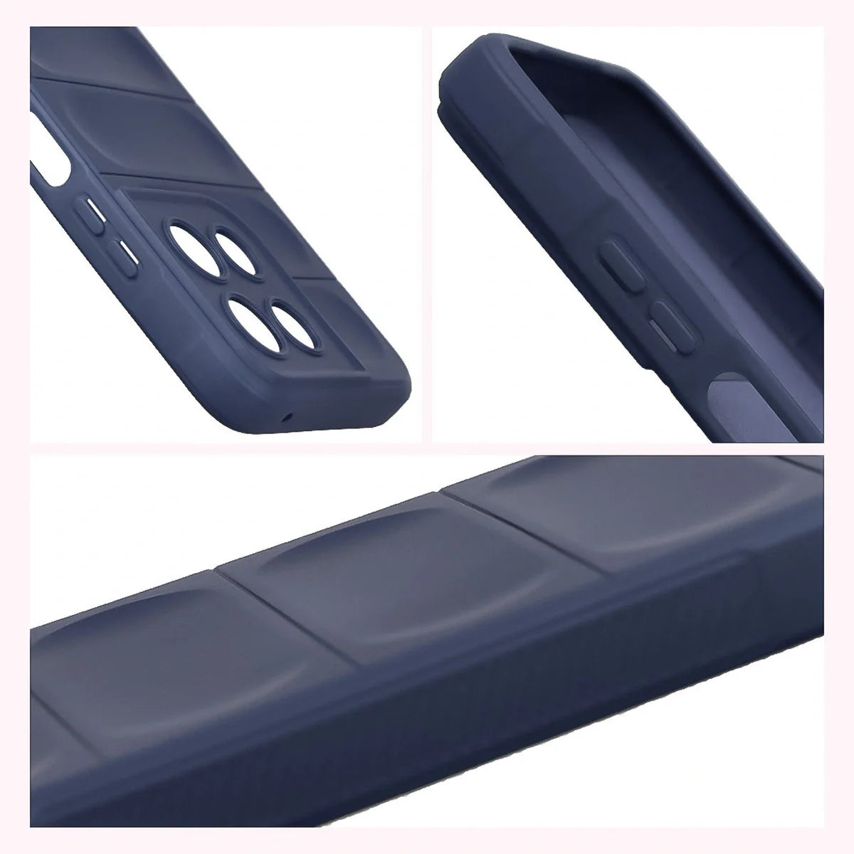 Robuste Handyhülle für Motorola Moto G57 Power / G67 Power, Bizon Case Tur, Dunkelblau