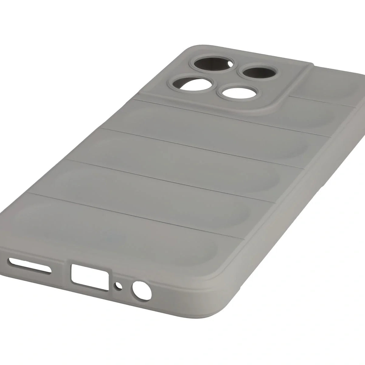 Robuste Handyhülle für Motorola Moto G57 Power / G67 Power, Bizon Case Tur, Hellgrau