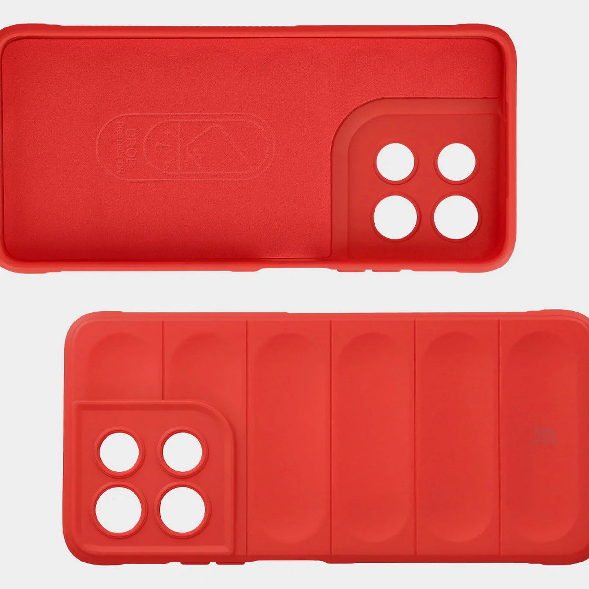 Robuste Handyhülle für Motorola Moto G57 Power / G67 Power, Bizon Case Tur, Rot