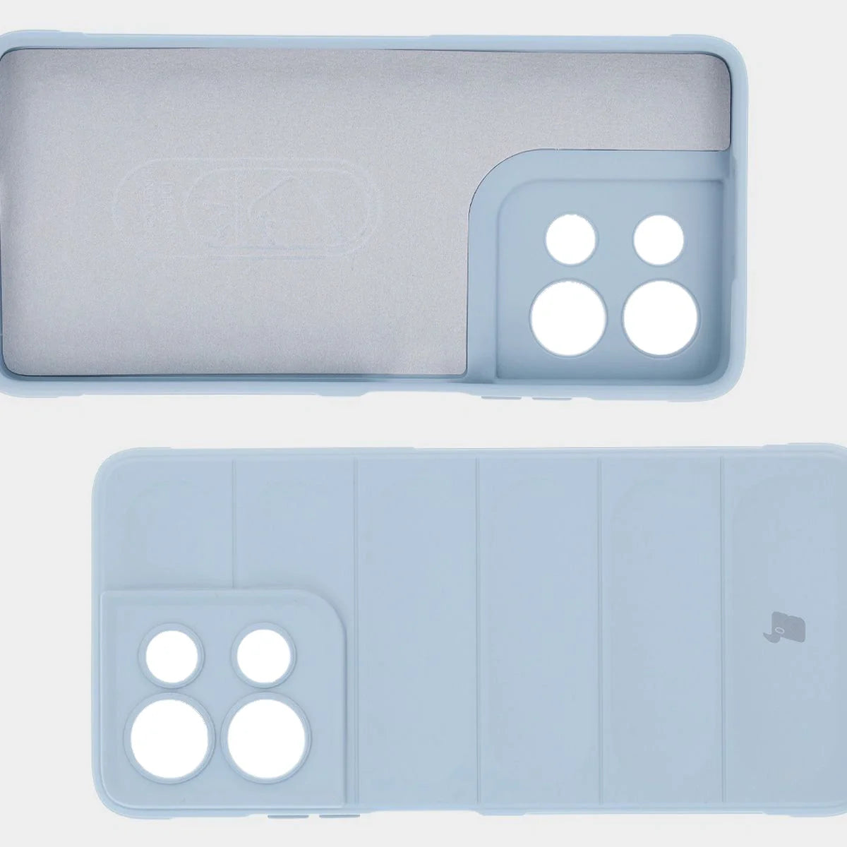 Robuste Handyhülle für Motorola Moto G75 5G, Bizon Case Tur, Hellblau