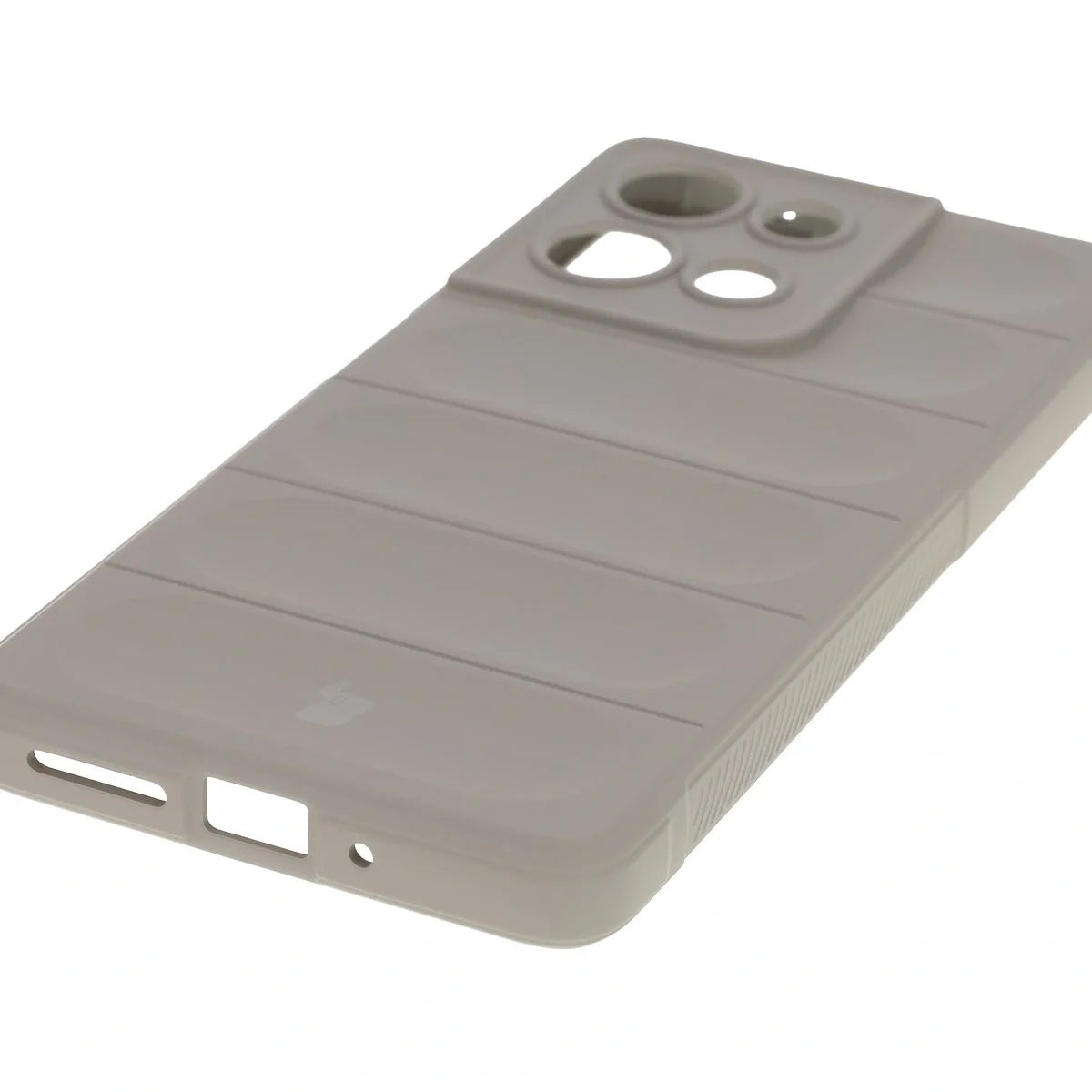 Robuste Handyhülle für Motorola Moto G75 5G, Bizon Case Tur, Hellgrau