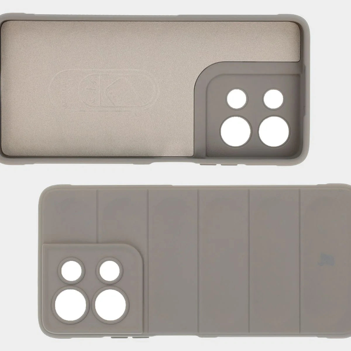 Robuste Handyhülle für Motorola Moto G75 5G, Bizon Case Tur, Hellgrau