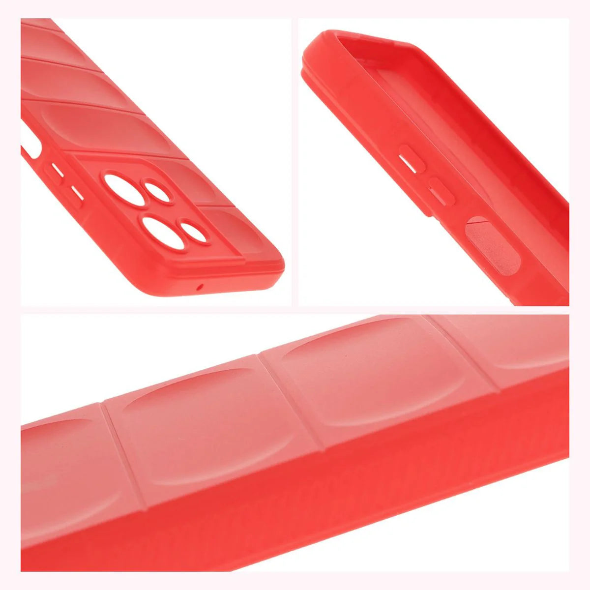 Robuste Handyhülle für Motorola Moto G75 5G, Bizon Case Tur, Rot