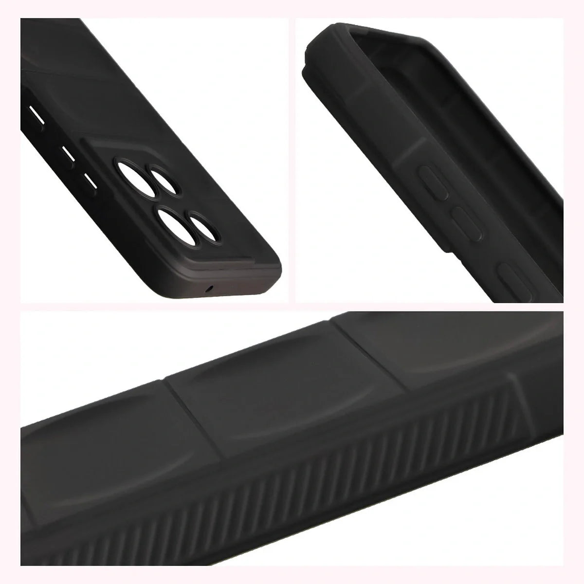 Robuste Handyhülle für Motorola Moto G86 5G, Bizon Case Tur, Schwarz