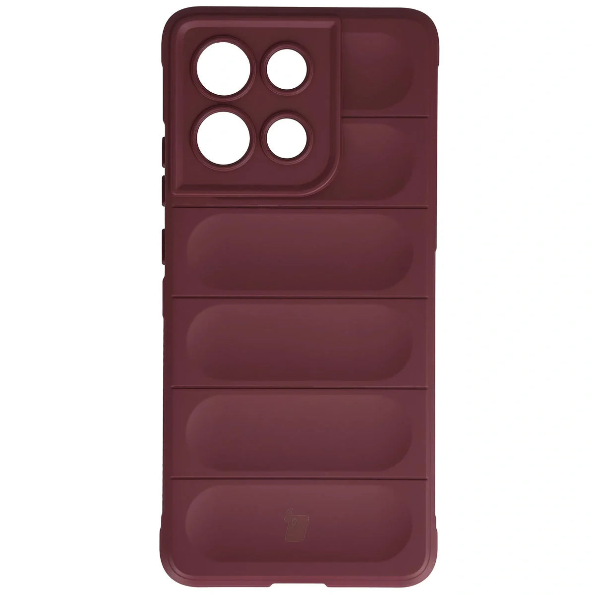 Robuste Handyhülle für Motorola Moto G86 5G, Bizon Case Tur, Burgunderrot