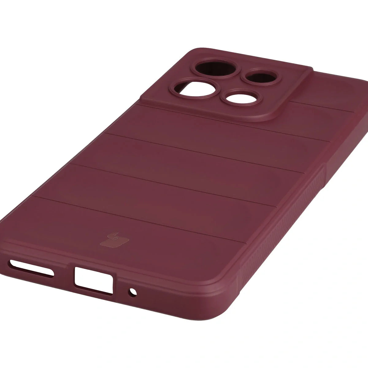 Robuste Handyhülle für Motorola Moto G86 5G, Bizon Case Tur, Burgunderrot