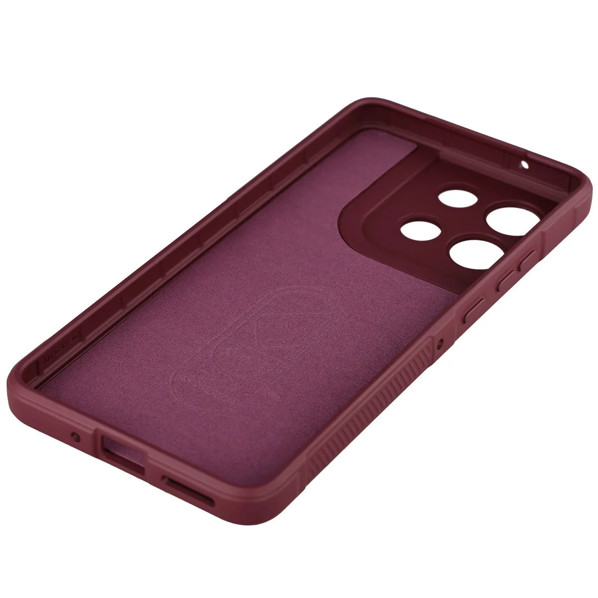 Robuste Handyhülle für Motorola Moto G86 5G, Bizon Case Tur, Burgunderrot