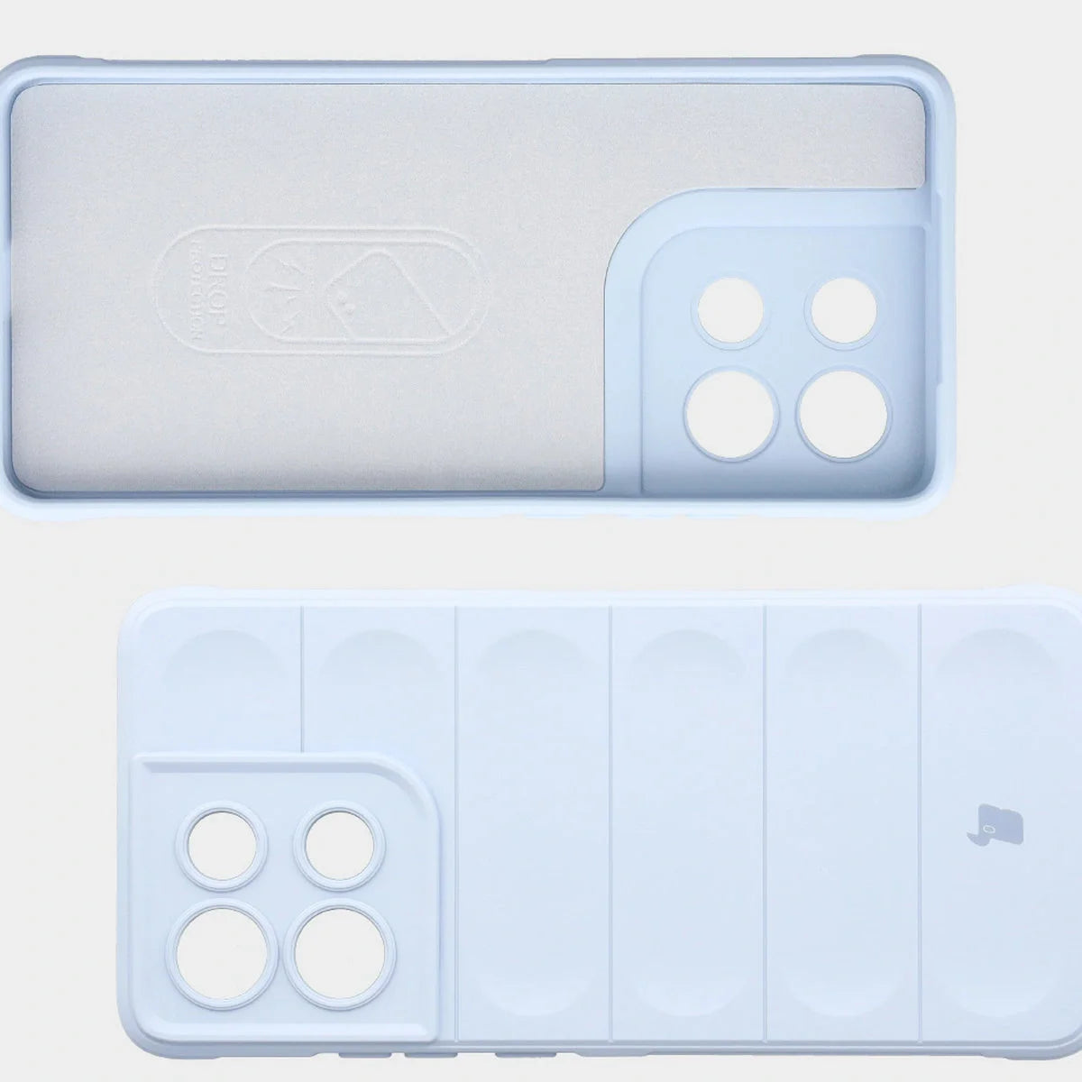 Robuste Handyhülle für Motorola Moto G86 5G, Bizon Case Tur, Hellblau
