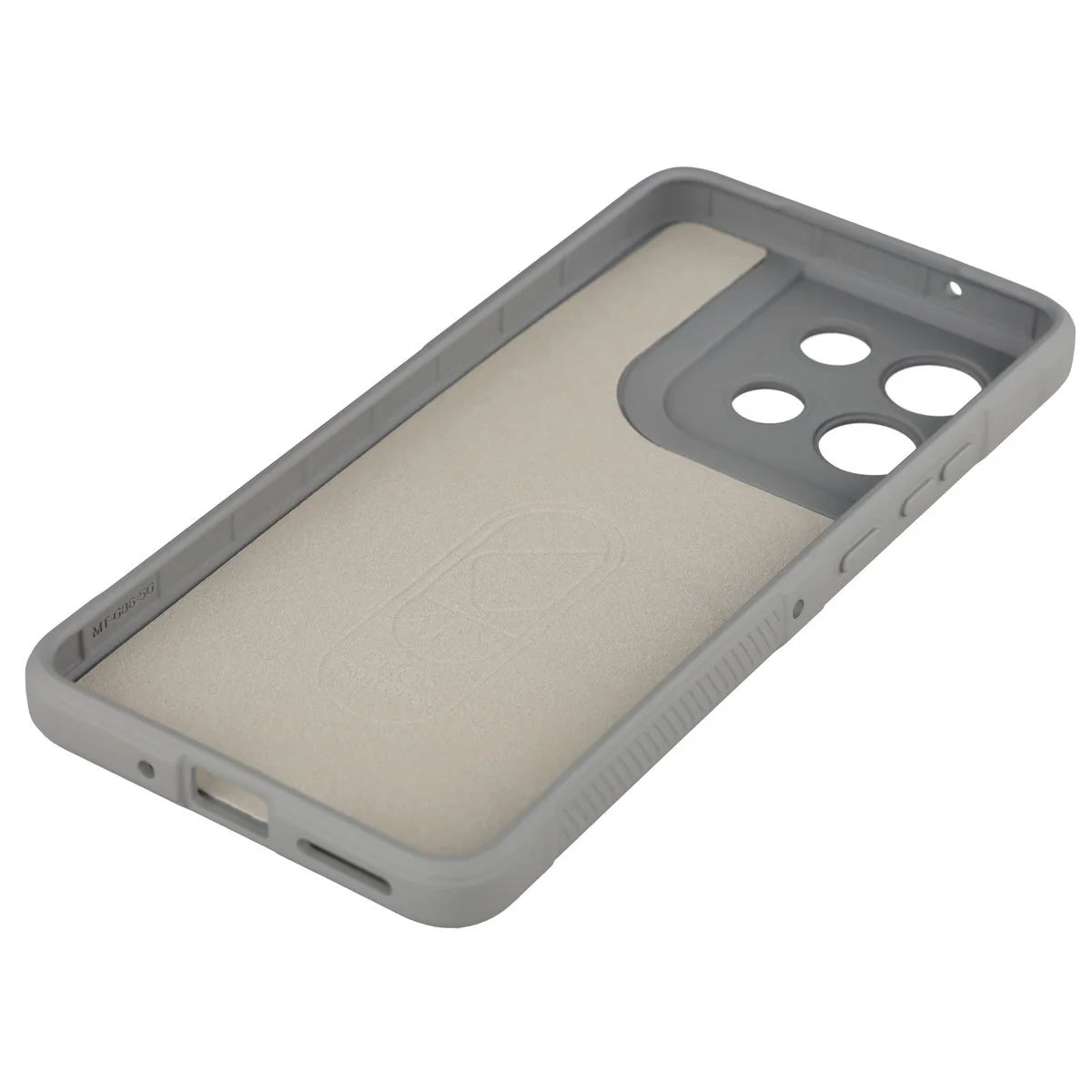 Robuste Handyhülle für Motorola Moto G86 5G, Bizon Case Tur, Hellgrau