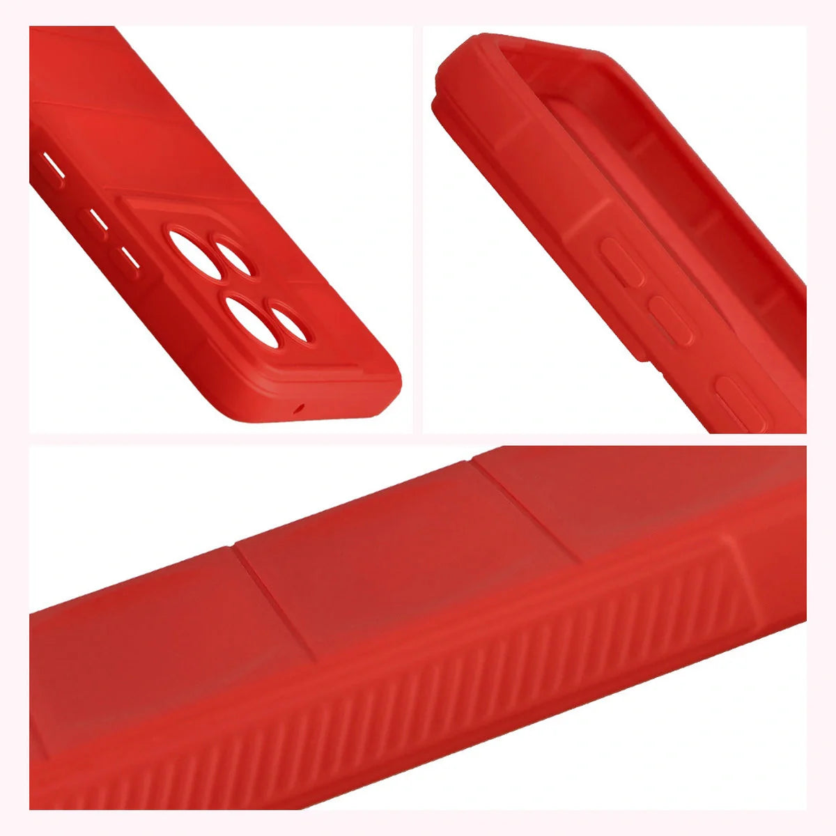 Robuste Handyhülle für Motorola Moto G86 5G, Bizon Case Tur, Rot