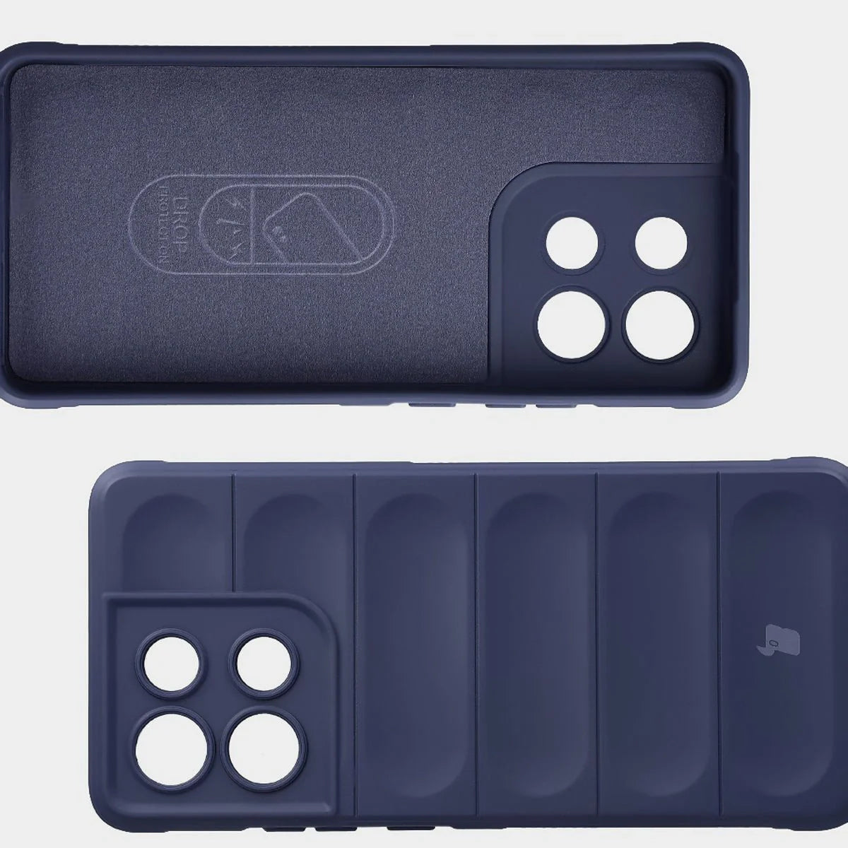 Robuste Handyhülle für Motorola Moto G86 Power 5G, Bizon Case Tur, Dunkelblau